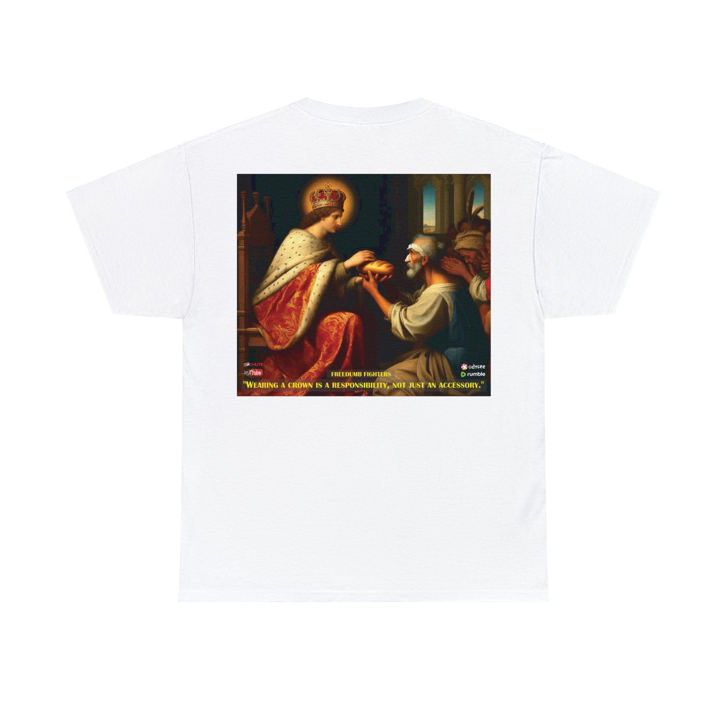 FREEDUMB FIGHTERS Crowned King colored streetwear Unisex Heavy Cotton Tee