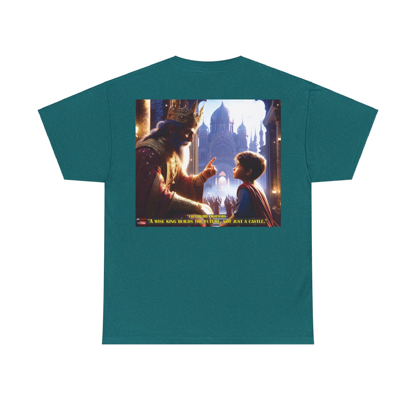 FREEDUMB FIGHTERS WISE KING COLORED Unisex Heavy Cotton Tee