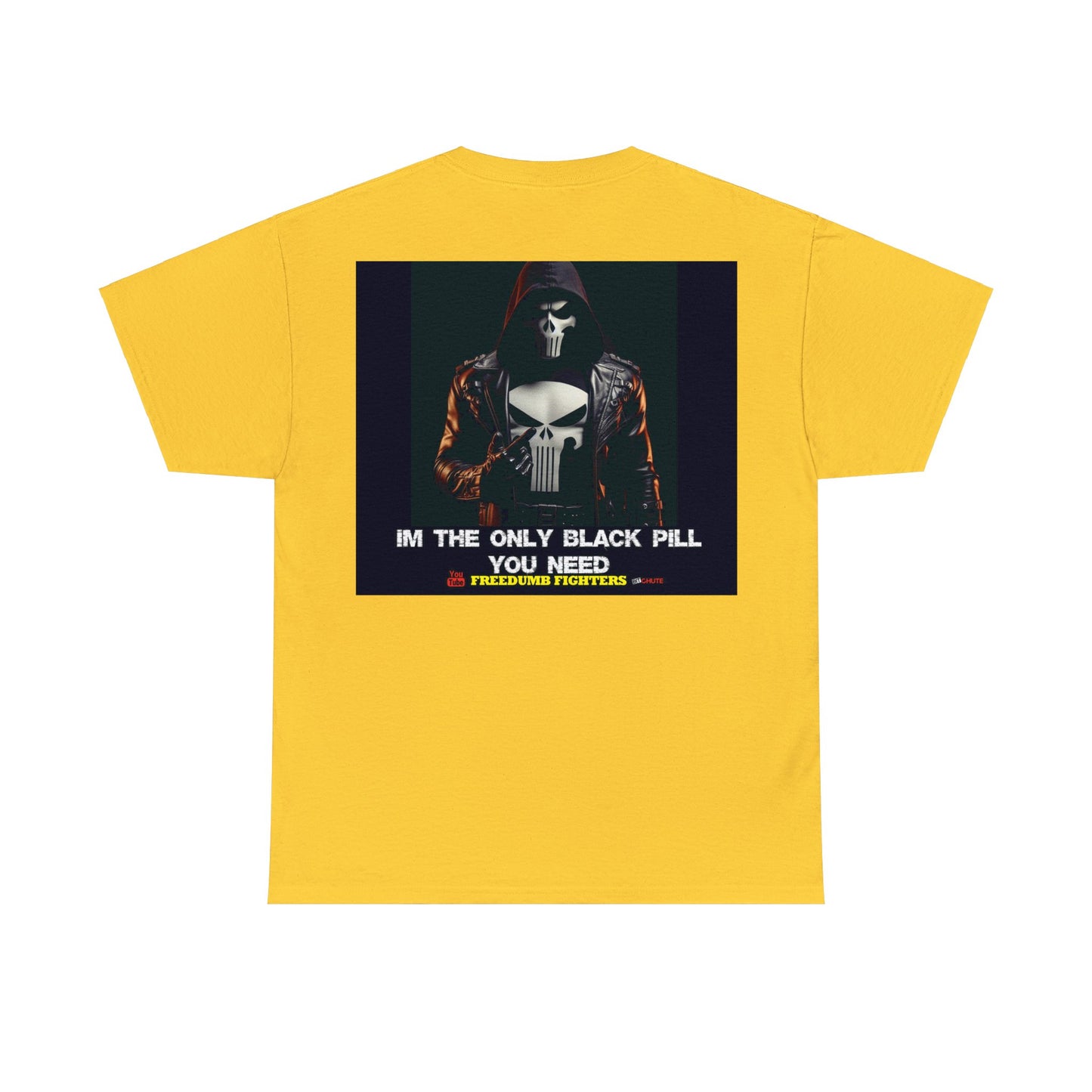 FREEDUMB FIGHTERS BLACK PILL COLORED selection Unisex Heavy Cotton Tee
