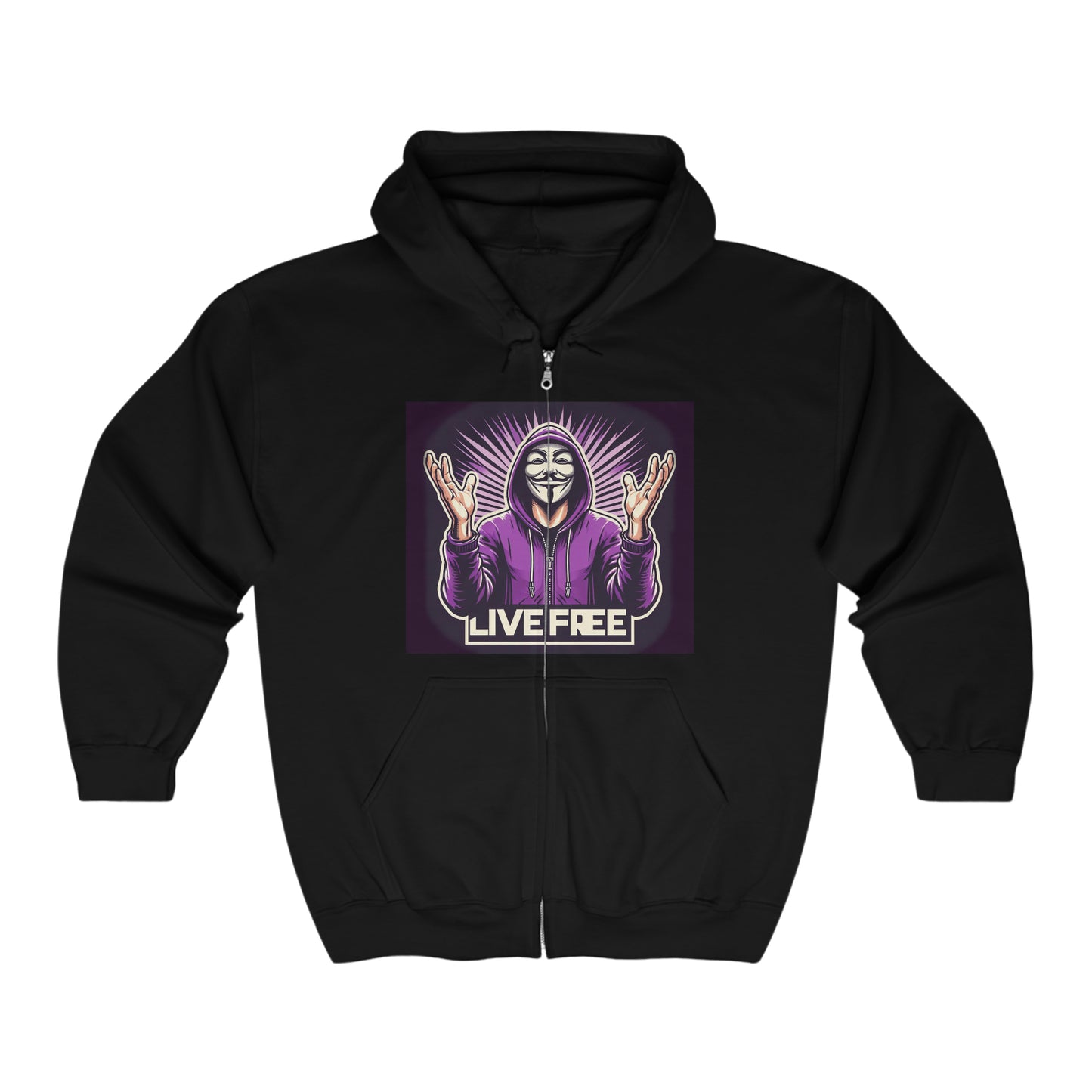 FREEDUMB FIGHTERS TRUE KING Unisex Heavy Blend™ Full Zip Hooded Sweatshirt