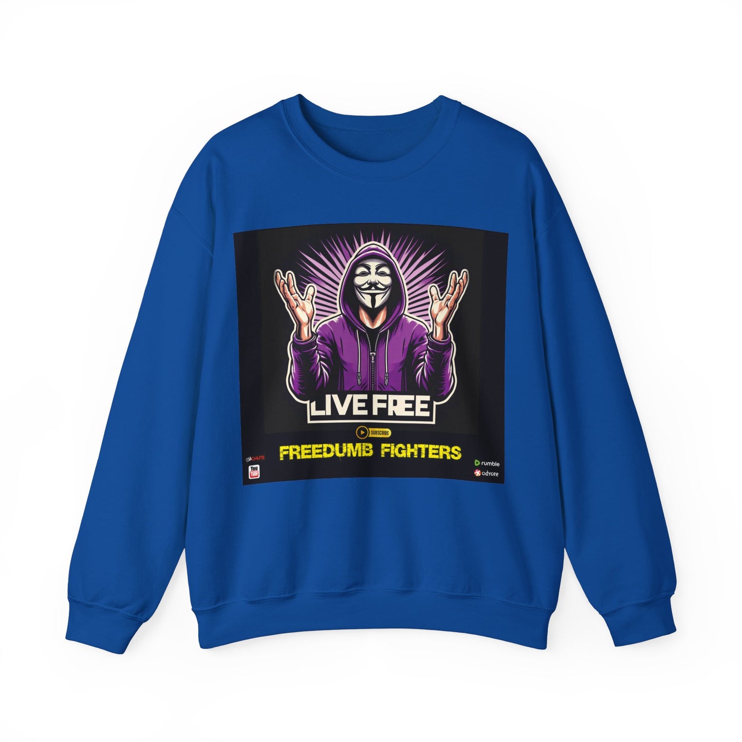 International/China LIVE FREE THEY LIVE Hollywool Unisex Heavy Blend™ Crewneck Sweatshirt