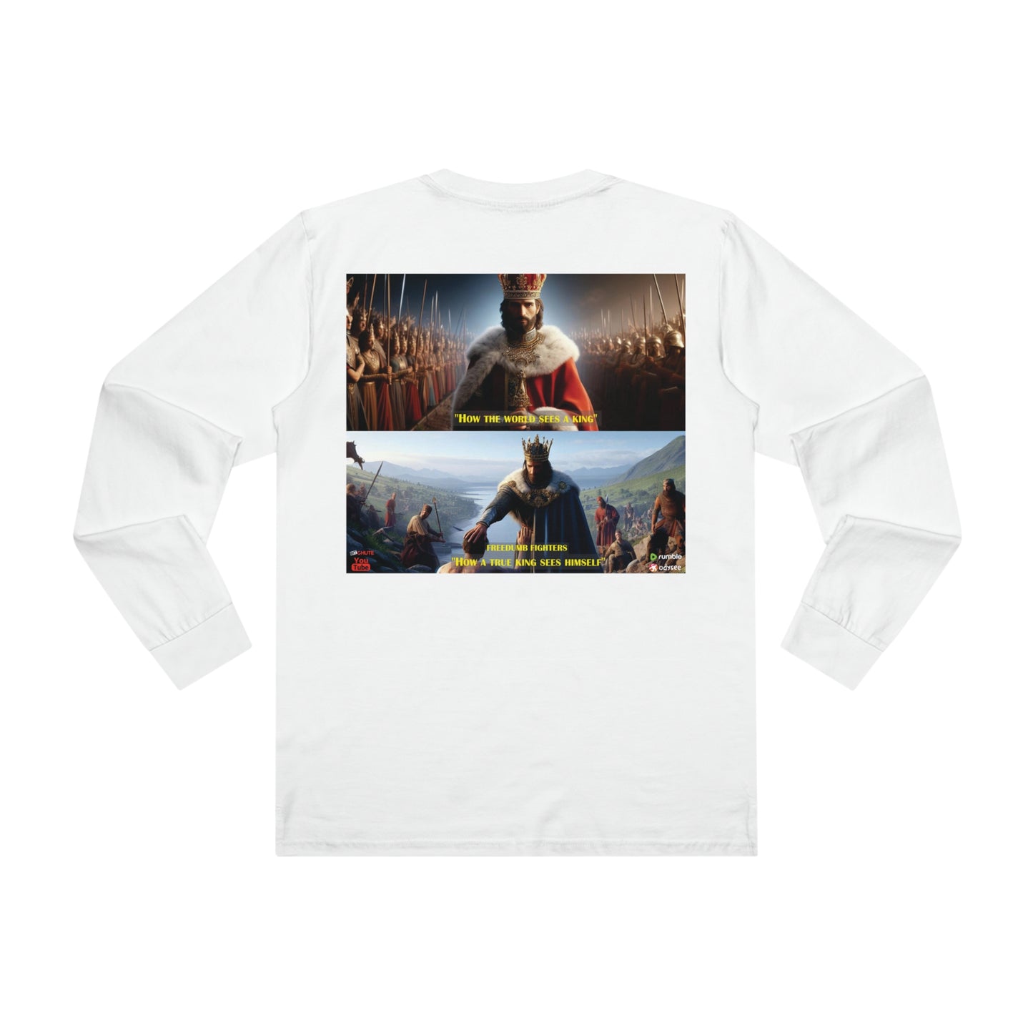 FREEDUMB FIGHTERS KINGS SEE streetwear Men’s Base Longsleeve Tee