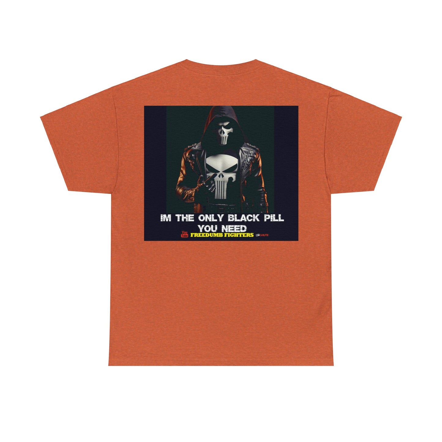 FREEDUMB FIGHTERS BLACK PILL COLORED selection Unisex Heavy Cotton Tee