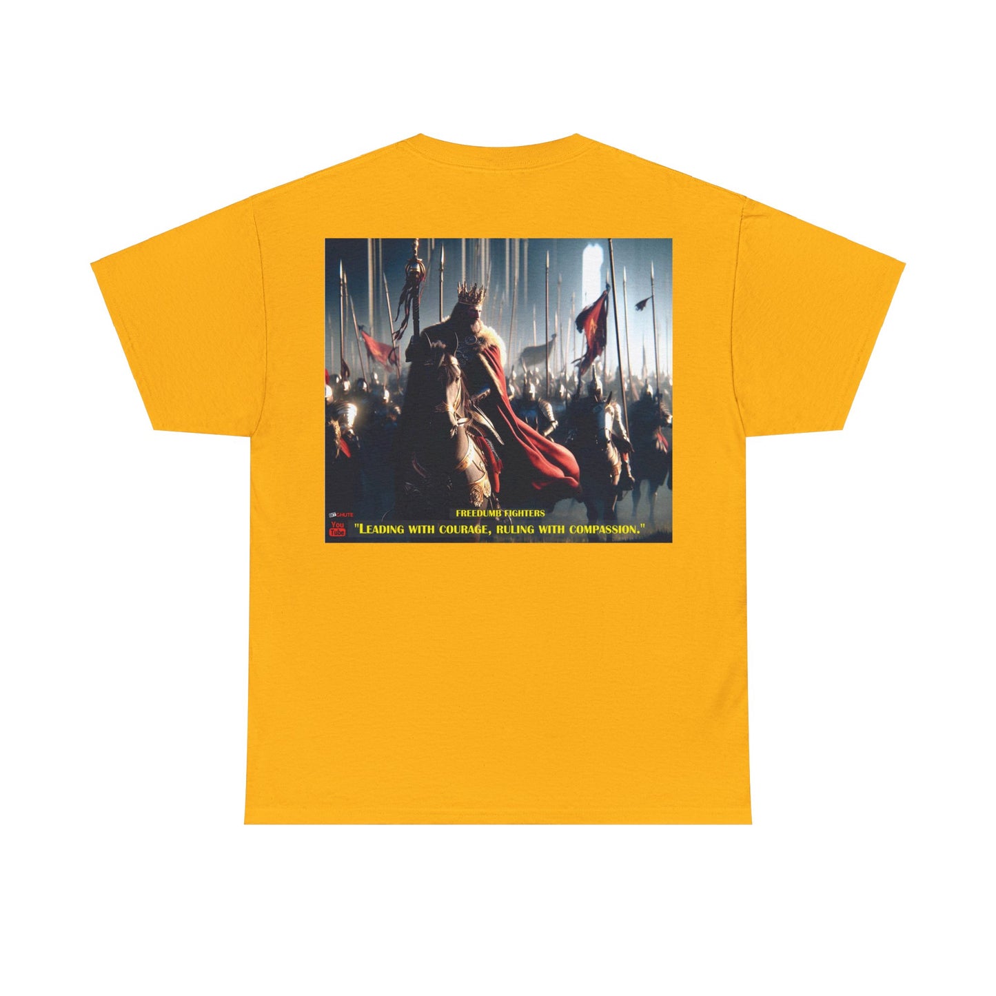 FREEDUMB FIGHTERS COURAGEOUS KING streetwear Unisex Heavy Cotton Tee