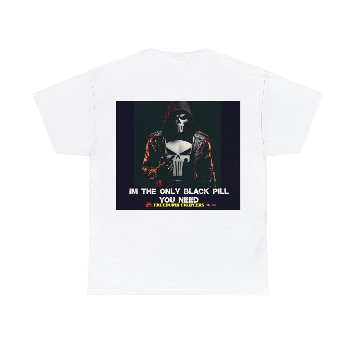 FREEDUMB FIGHTERS LIVE FREE BLACK PILL Unisex Heavy Cotton Tee