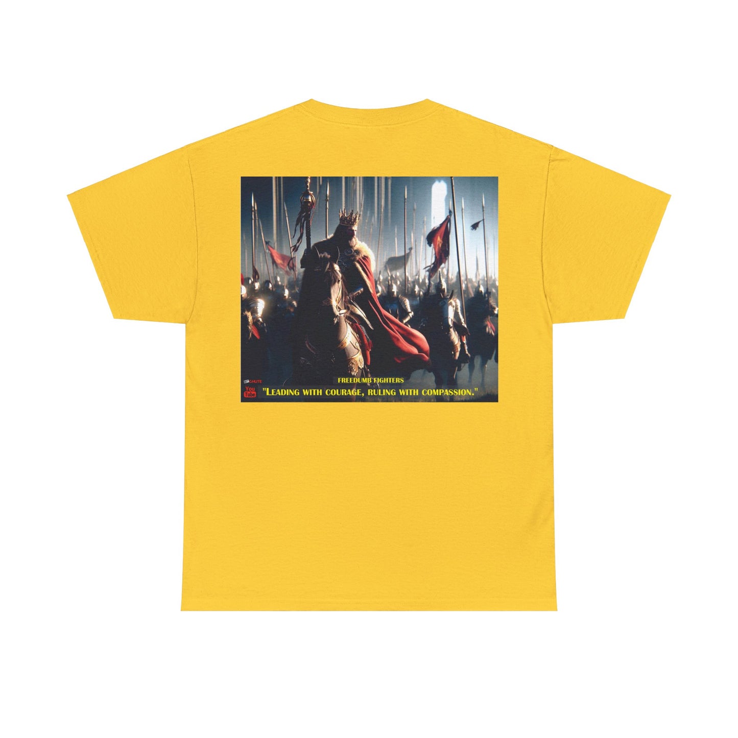 FREEDUMB FIGHTERS COURAGEOUS KING streetwear Unisex Heavy Cotton Tee