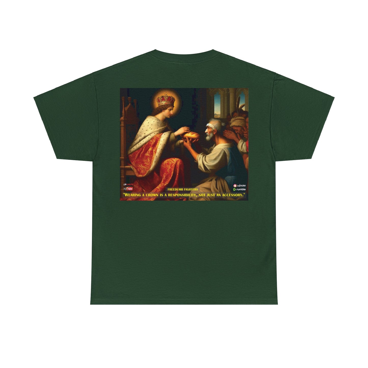 FREEDUMB FIGHTERS Crowned King colored streetwear Unisex Heavy Cotton Tee