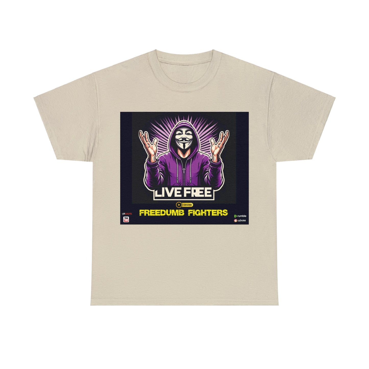 FREEDUMB FIGHTERS COURAGEOUS KING streetwear Unisex Heavy Cotton Tee