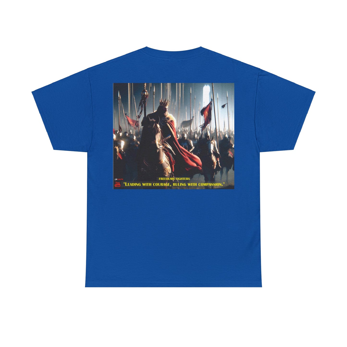 FREEDUMB FIGHTERS COURAGEOUS KING streetwear Unisex Heavy Cotton Tee