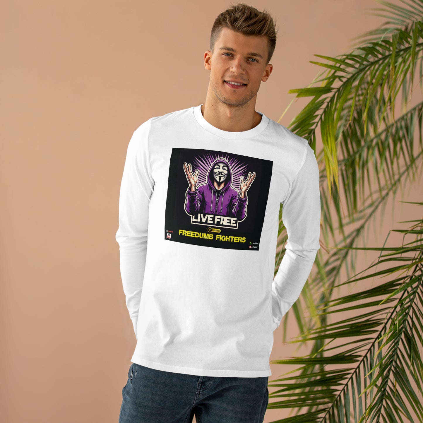 FREEDUMB FIGHTERS Crowned King streetwear Men’s Base Longsleeve Tee
