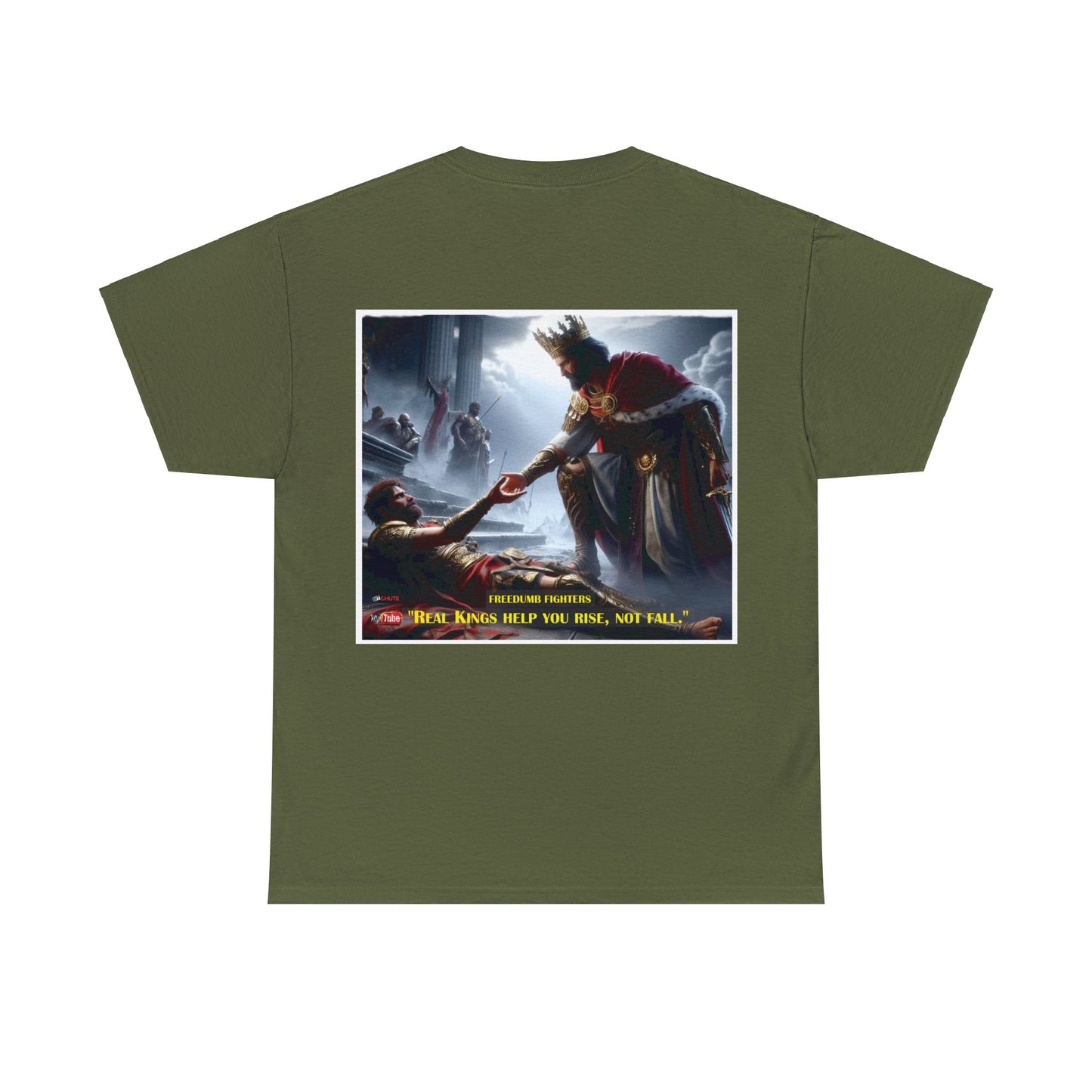 FREEDUMB FIGHTERS real kings rise colored unisex Tee shirt
