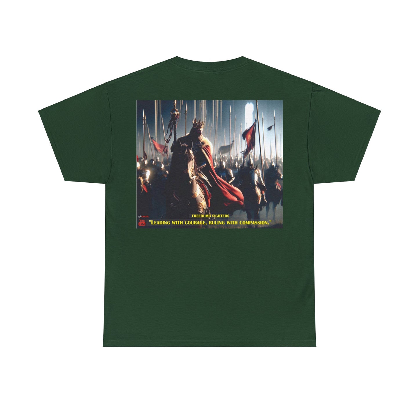 FREEDUMB FIGHTERS COURAGEOUS KING streetwear Unisex Heavy Cotton Tee