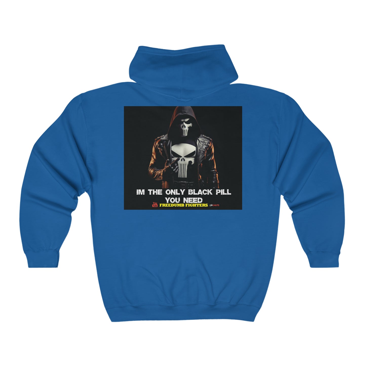 INTERNATIONAL LIVE FREE BLACK PILL Unisex Heavy Blend™ Full Zip Hooded Sweatshirt