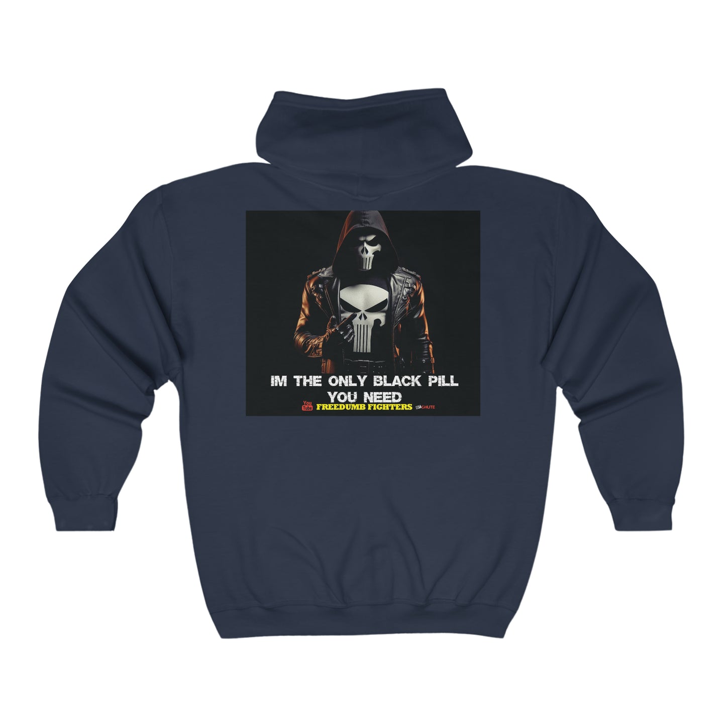 INTERNATIONAL LIVE FREE BLACK PILL Unisex Heavy Blend™ Full Zip Hooded Sweatshirt