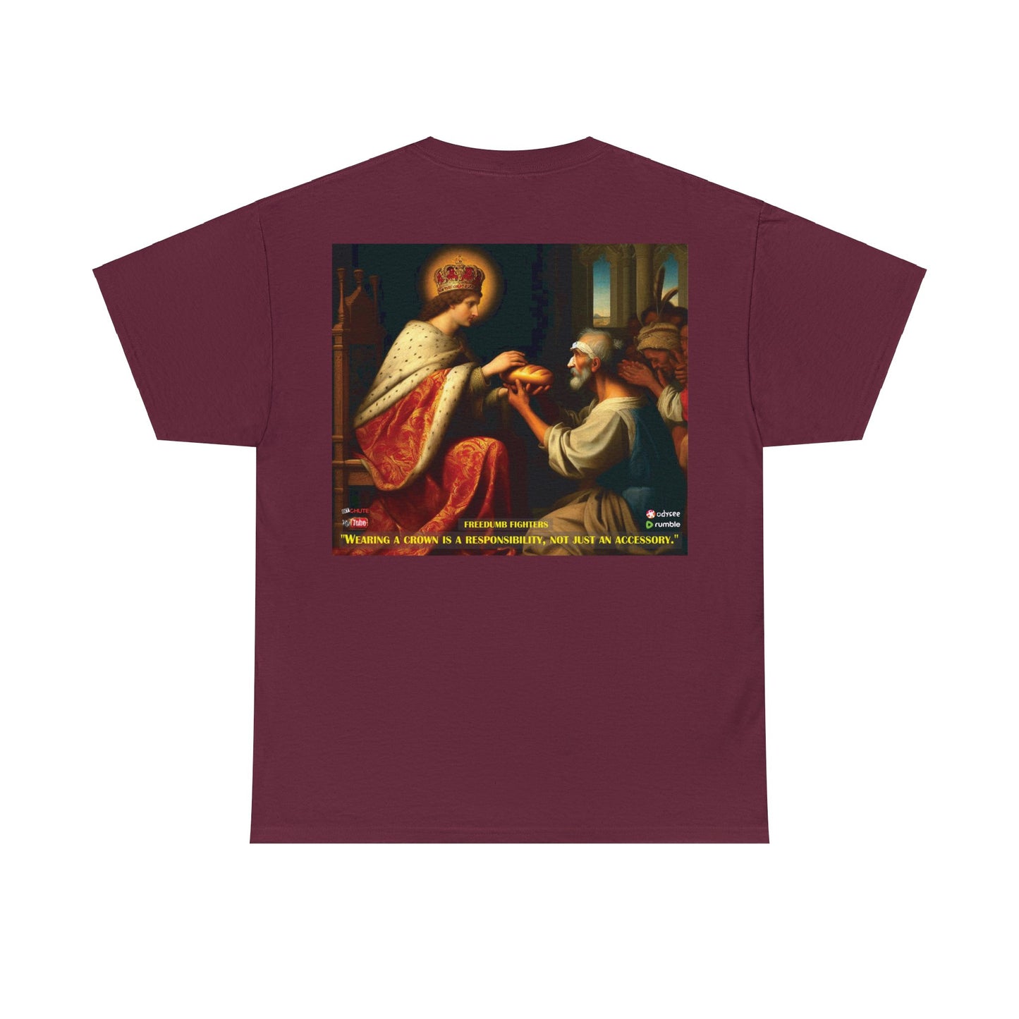 FREEDUMB FIGHTERS Crowned King colored streetwear Unisex Heavy Cotton Tee