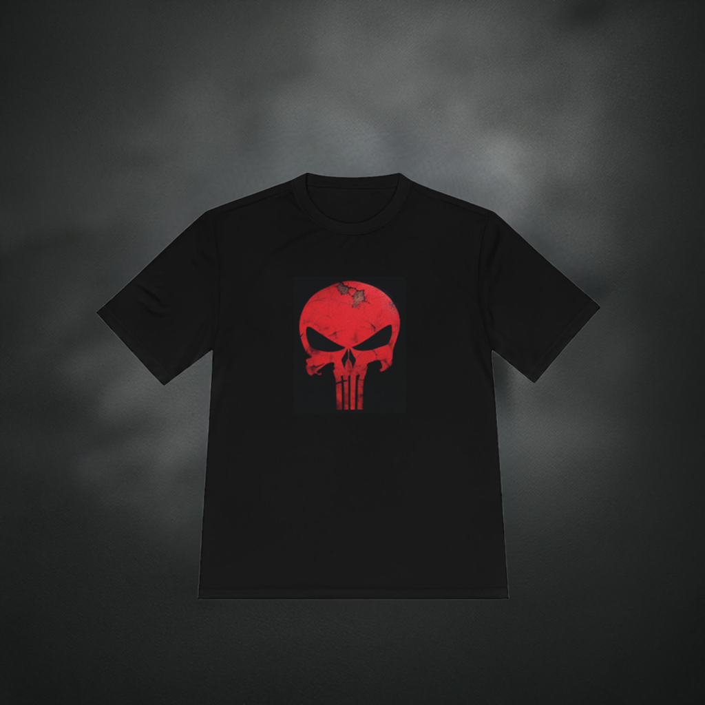 Smashed Red Punisher Rash Shirt Unisex Moisture Wicking Tee