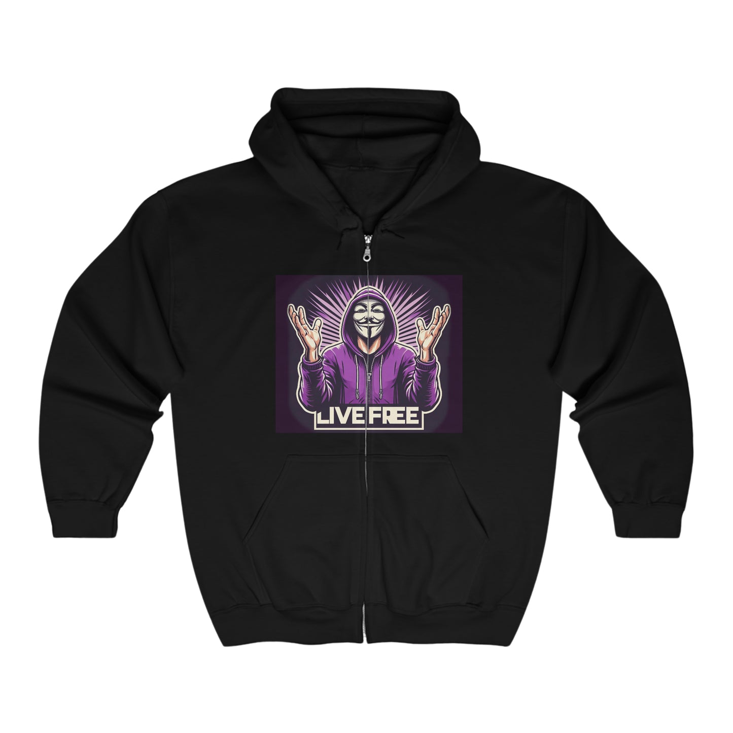 INTERNATIONAL LIVE FREE BLACK PILL Unisex Heavy Blend™ Full Zip Hooded Sweatshirt