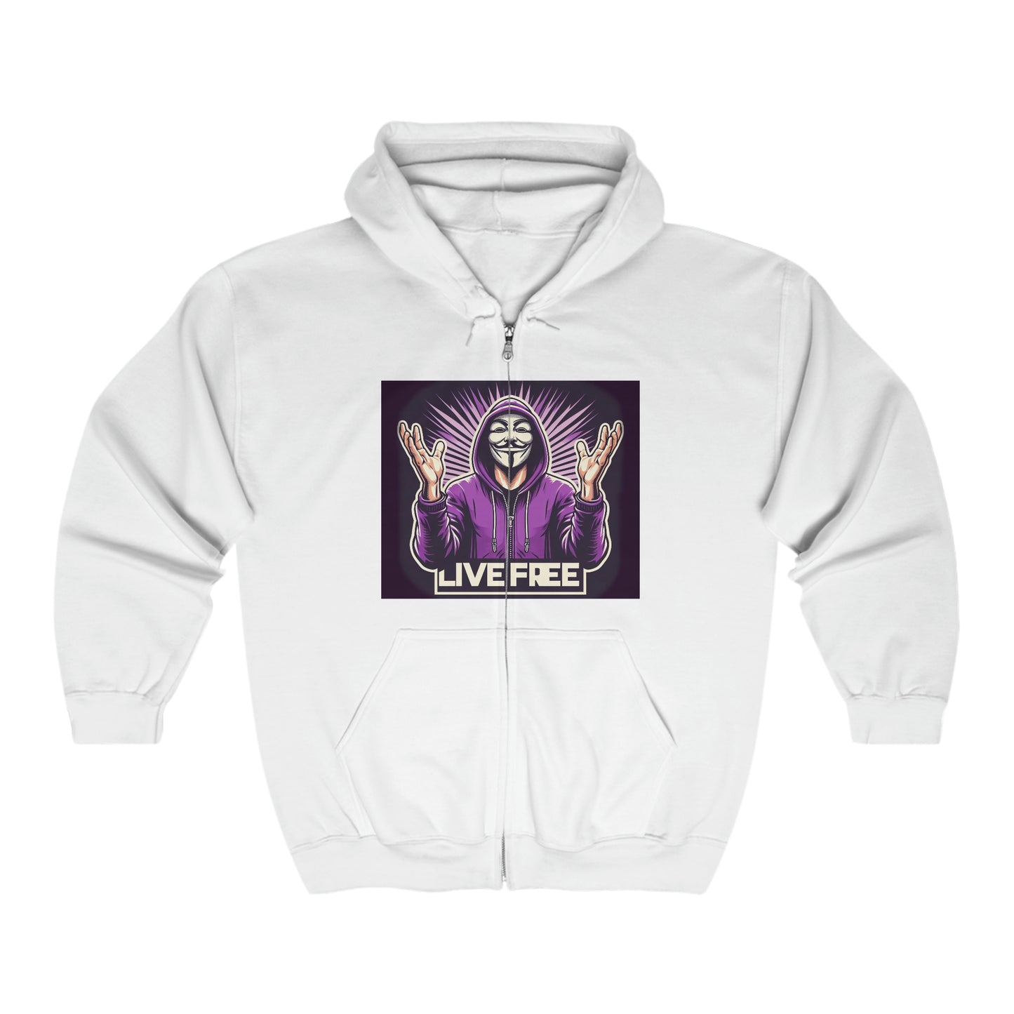 INTERNATIONAL LIVE FREE BLACK PILL Unisex Heavy Blend™ Full Zip Hooded Sweatshirt