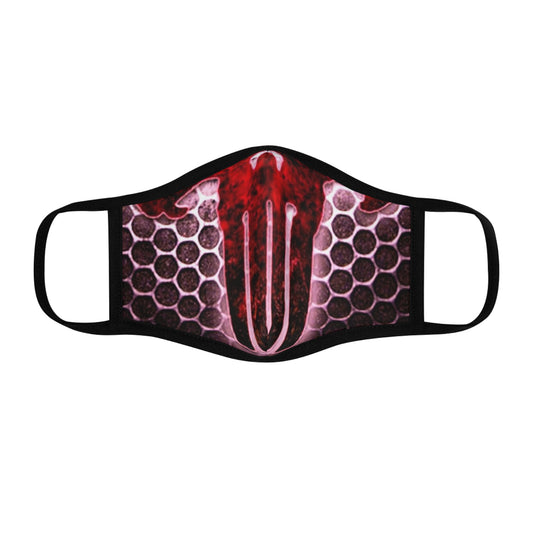 FREEDUMB FIGHTER RED PILL Fitted Polyester Face Mask