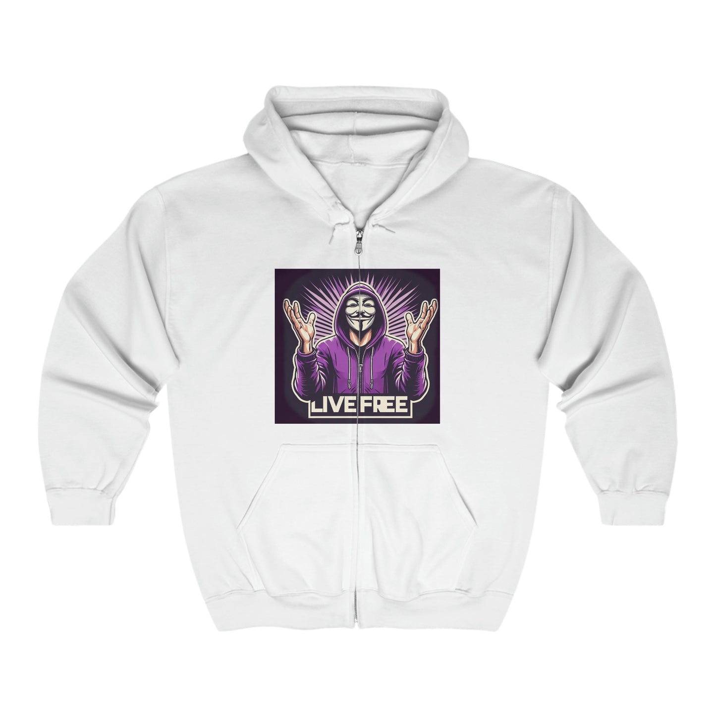 INTERNATIONAL REAL KINGS FREEDUMB FIGHTERS Unisex Heavy Blend™ Full Zip Hooded Sweatshirt