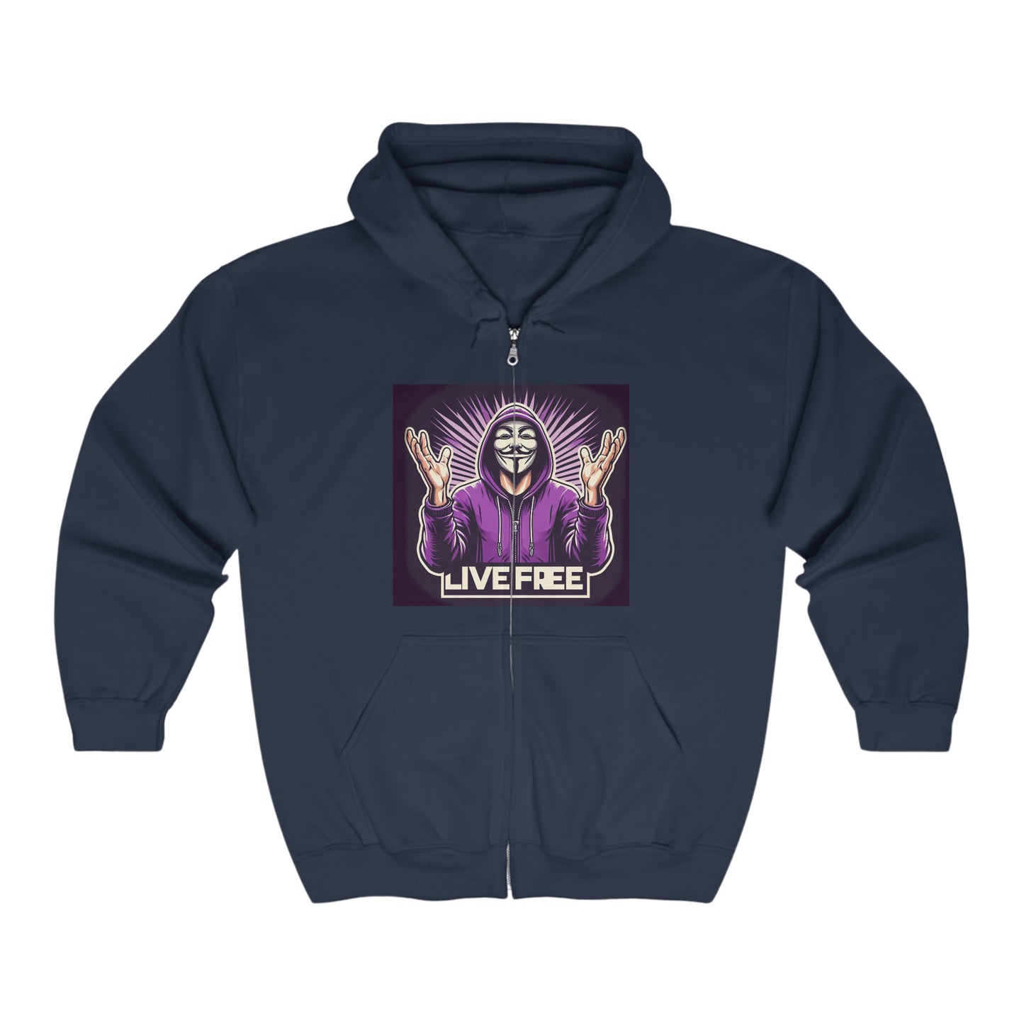 INTERNATIONAL REAL KINGS FREEDUMB FIGHTERS Unisex Heavy Blend™ Full Zip Hooded Sweatshirt