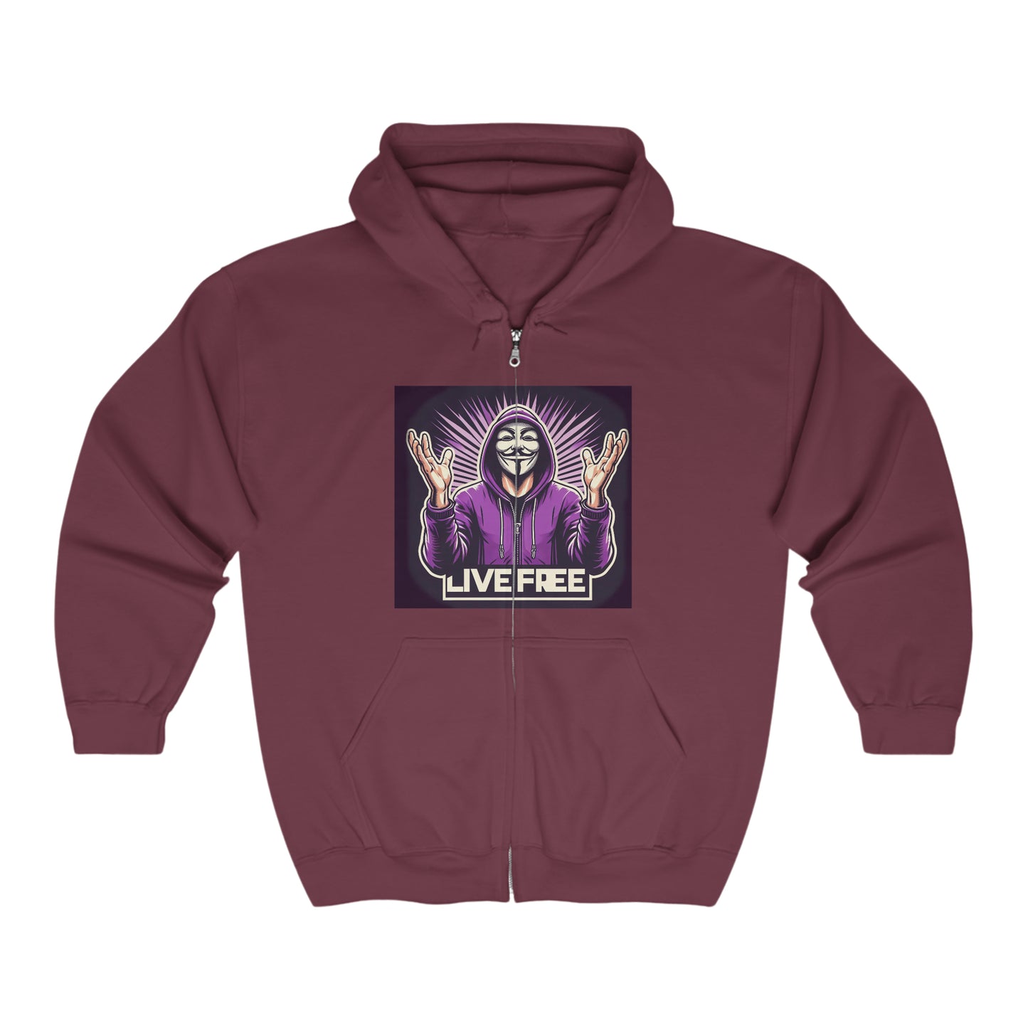 INTERNATIONAL REAL KINGS FREEDUMB FIGHTERS Unisex Heavy Blend™ Full Zip Hooded Sweatshirt