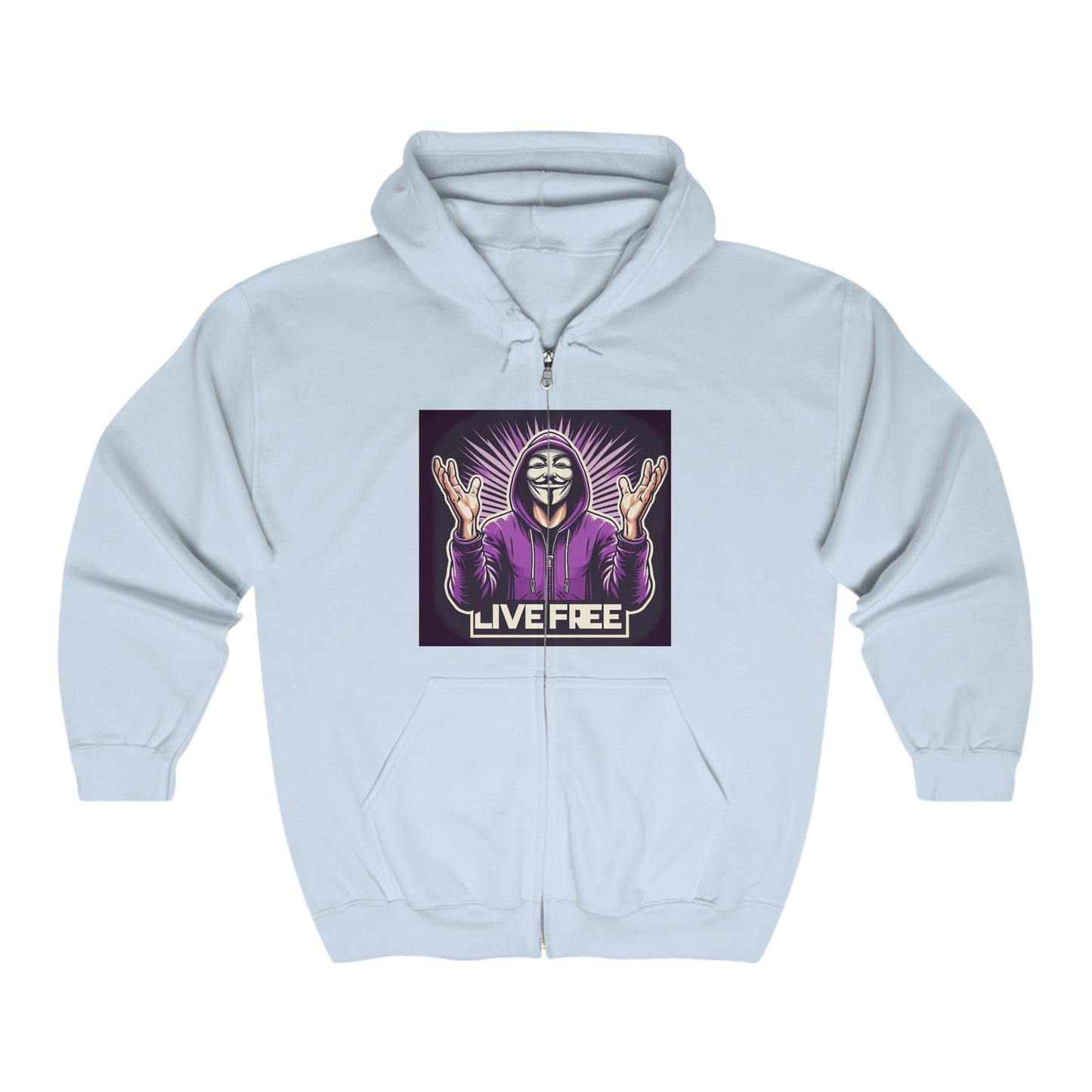 INTERNATIONAL REAL KINGS FREEDUMB FIGHTERS Unisex Heavy Blend™ Full Zip Hooded Sweatshirt