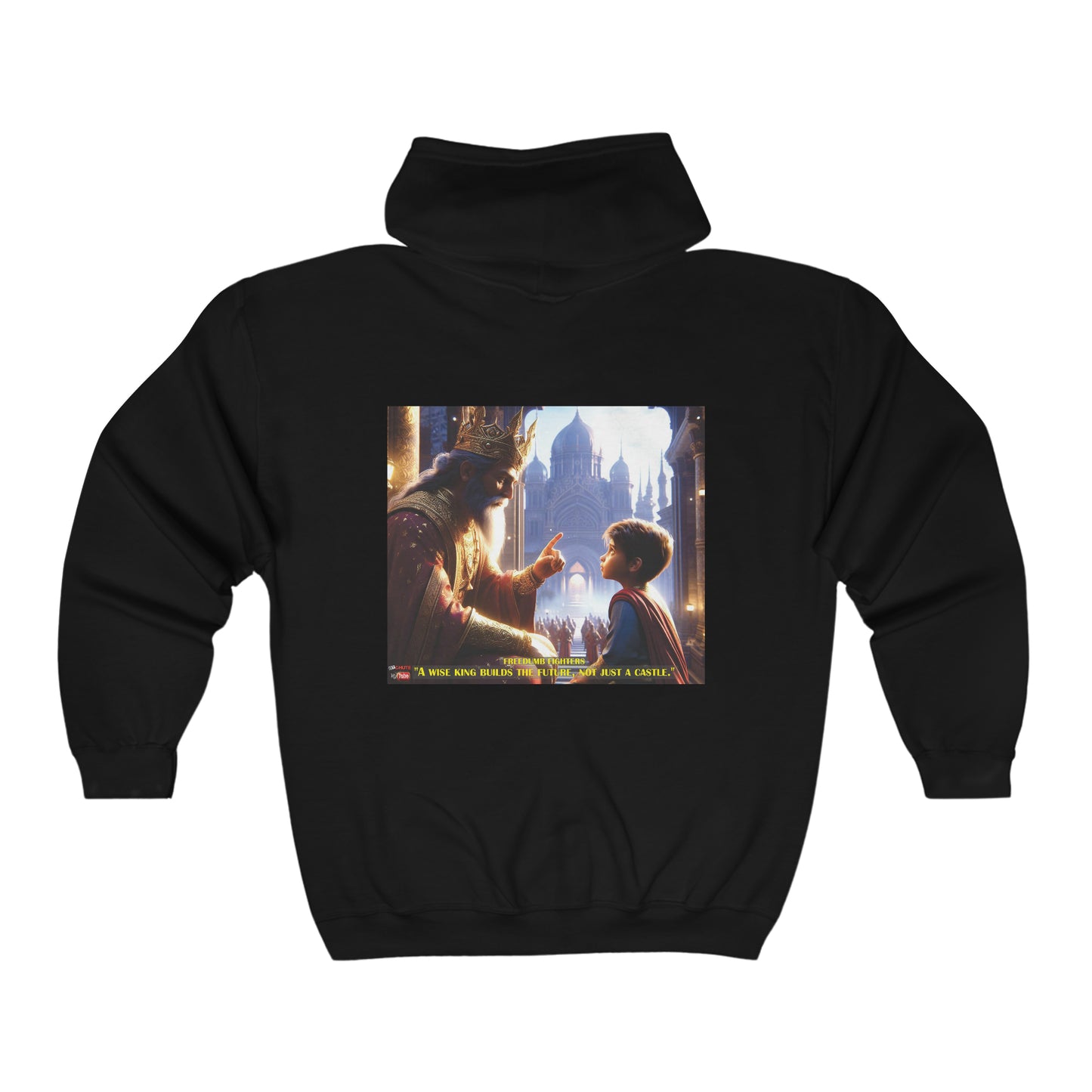FREEDUMB FIGHTERS/WISE KING Unisex Heavy Blend™ Full Zip Hooded Sweatshirt