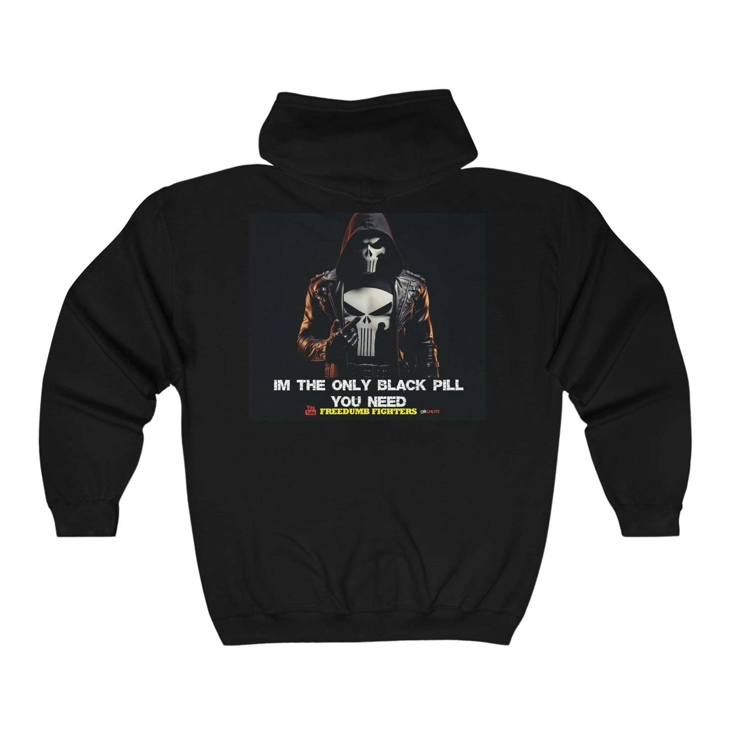 INTERNATIONAL LIVE FREE BLACK PILL Unisex Heavy Blend™ Full Zip Hooded Sweatshirt