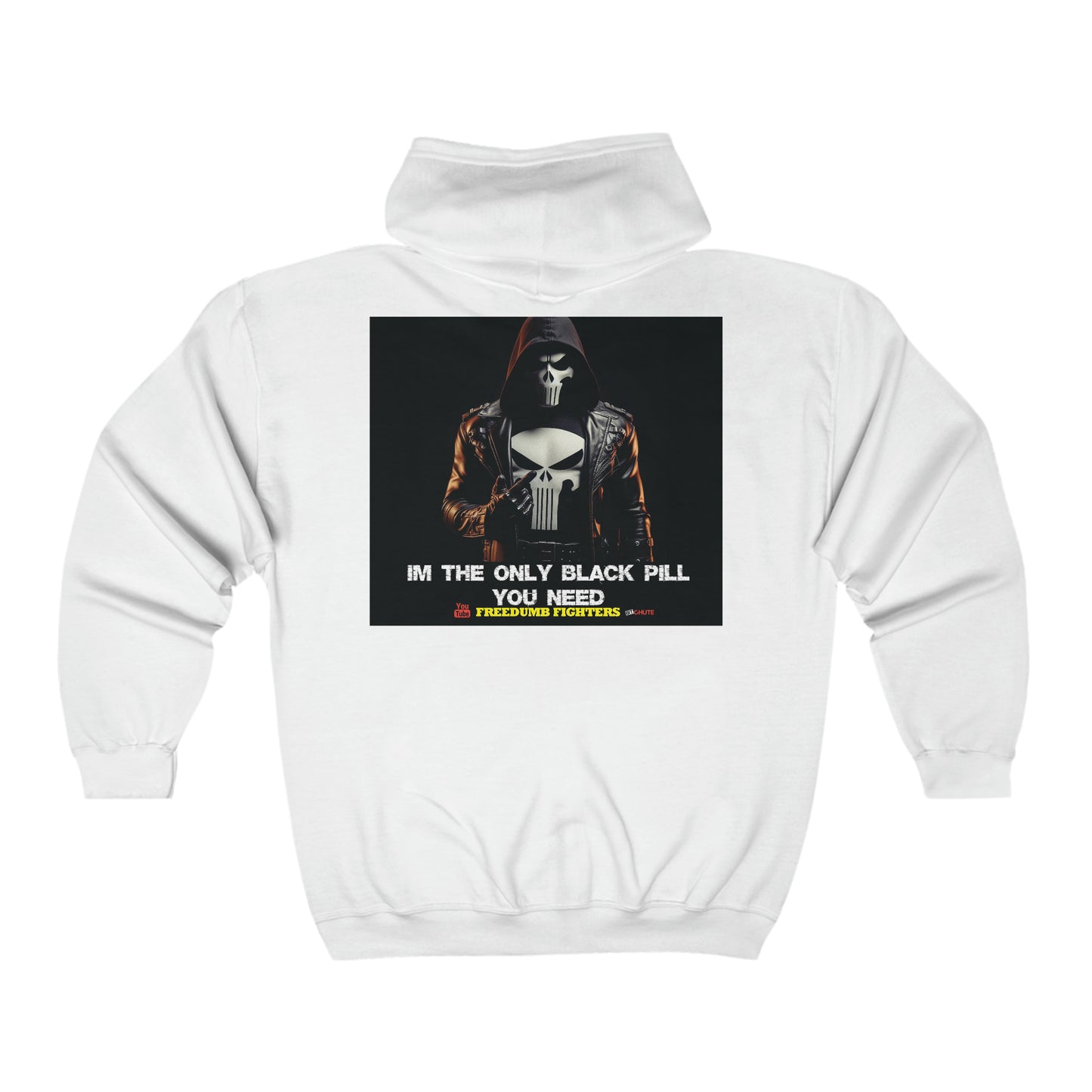 INTERNATIONAL LIVE FREE BLACK PILL Unisex Heavy Blend™ Full Zip Hooded Sweatshirt